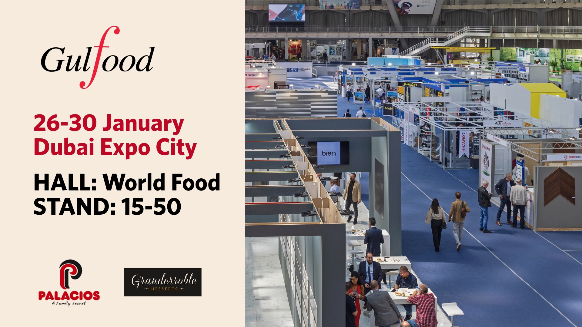Palacios Alimentación participa na Gulfood 2026 no Dubai